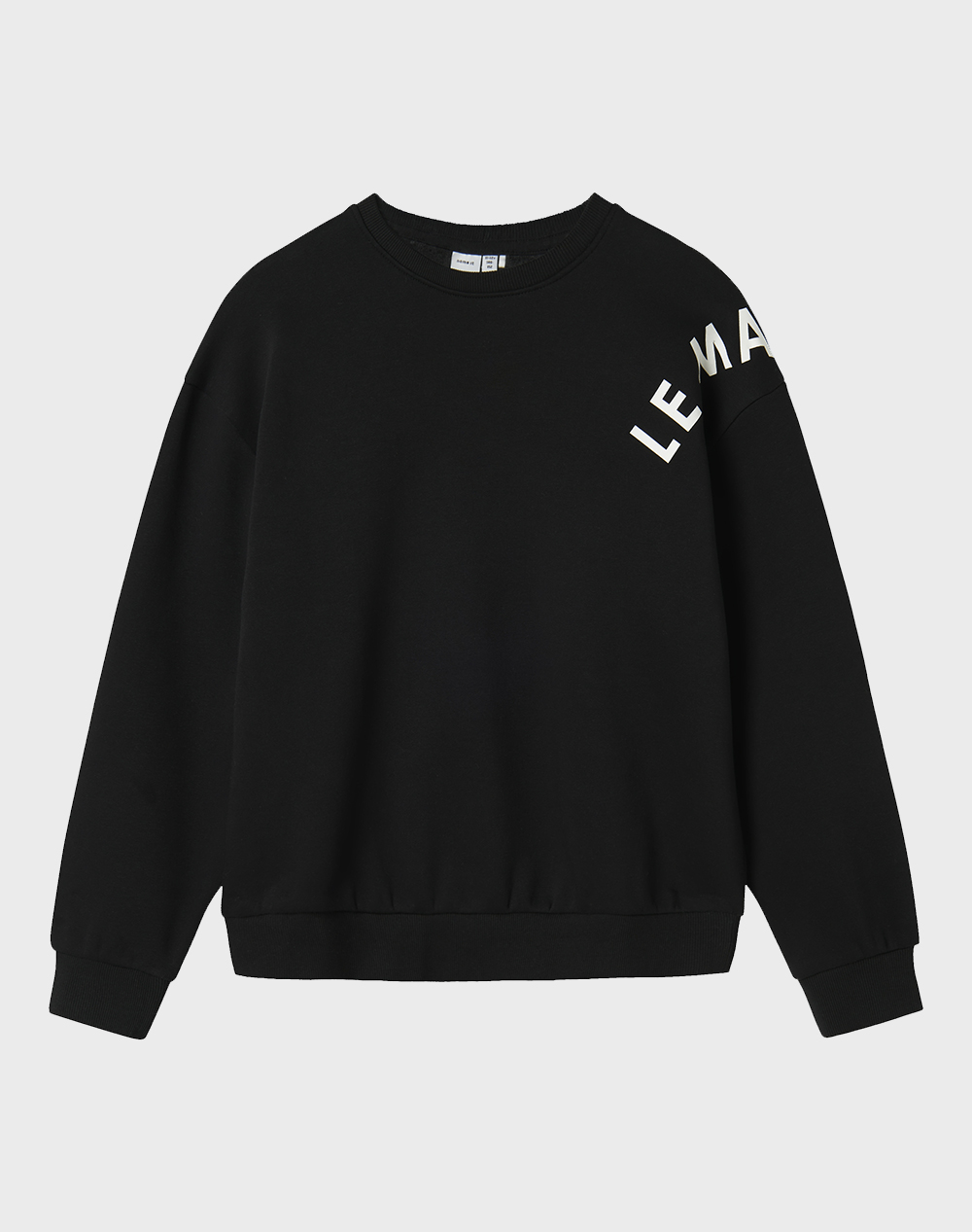 NAME IT NAME IT NKFODIKA LS RLX SWEAT BRU BF 13247274-BLACK Black