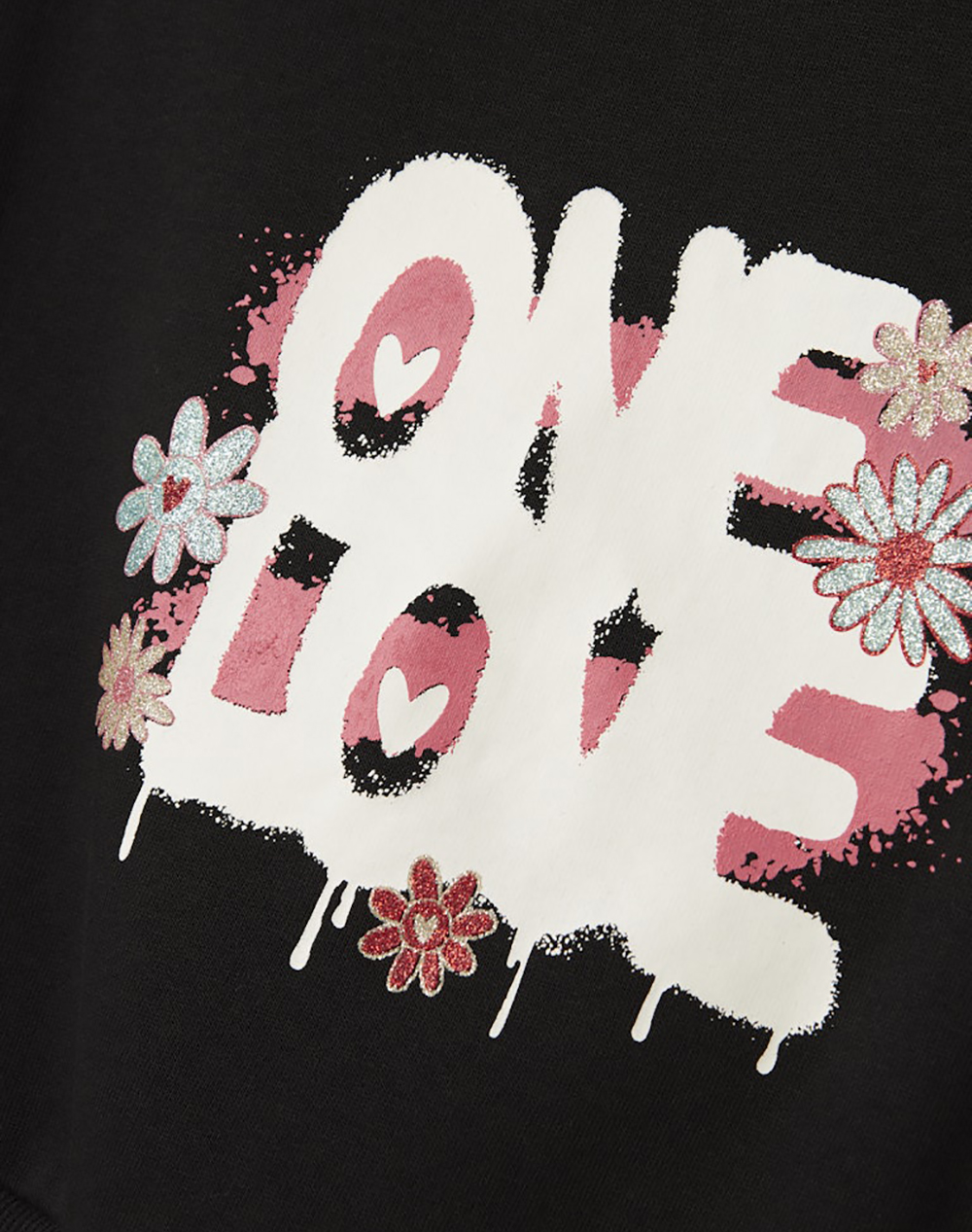 NAME IT NKFKORY LS CROP BOXY SWE WH BRU PS NOOS 13245156-BLACK Black φωτογραφία