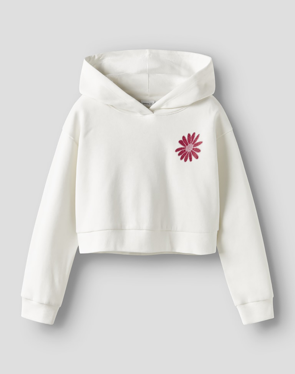 NAME IT NAME IT NKFKORY LS CROP BOXY SWE WH BRU PS NOOS 13245156-Cloud Dancer OffWhite