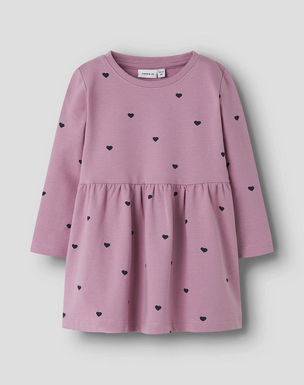 NAME IT NAME IT NMFDAVINA LS SWEAT BRU DRESS NOOS 13243945-Mauve OrchidW.DARKSAPPHIREHEARTS Pink