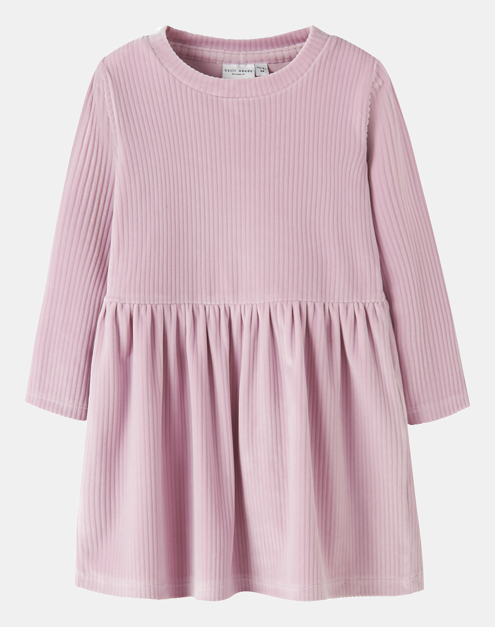 NAME IT NMFVELOA LS VELVET DRESS 13235116-Keepsake Lilac Pink