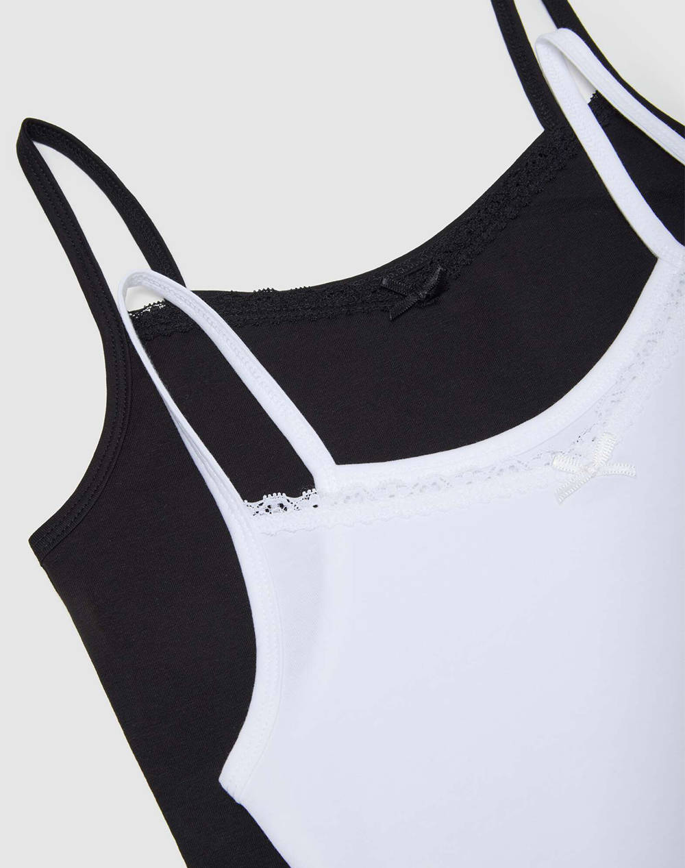 OVS PK 2 SINGL SS 10/15 LACE 2416640-WHITE/BLACK Multi φωτογραφία