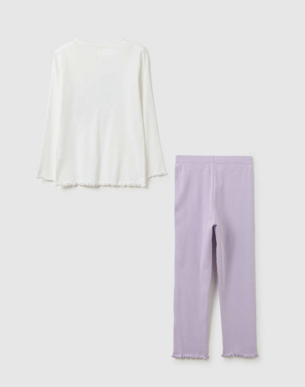 OVS PYJAMA SP 3/10 RIB 2448372-WHITE/VIOLET Lilac φωτογραφία