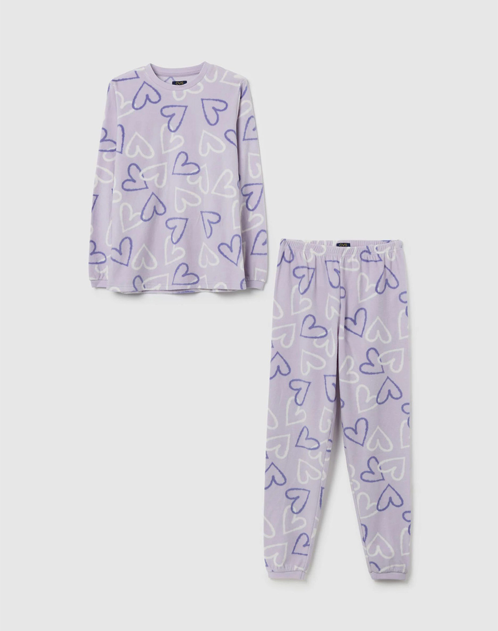 OVS PYJAMA SP PILE 10/15 2484657-PURPLE HEATHER LightPurple