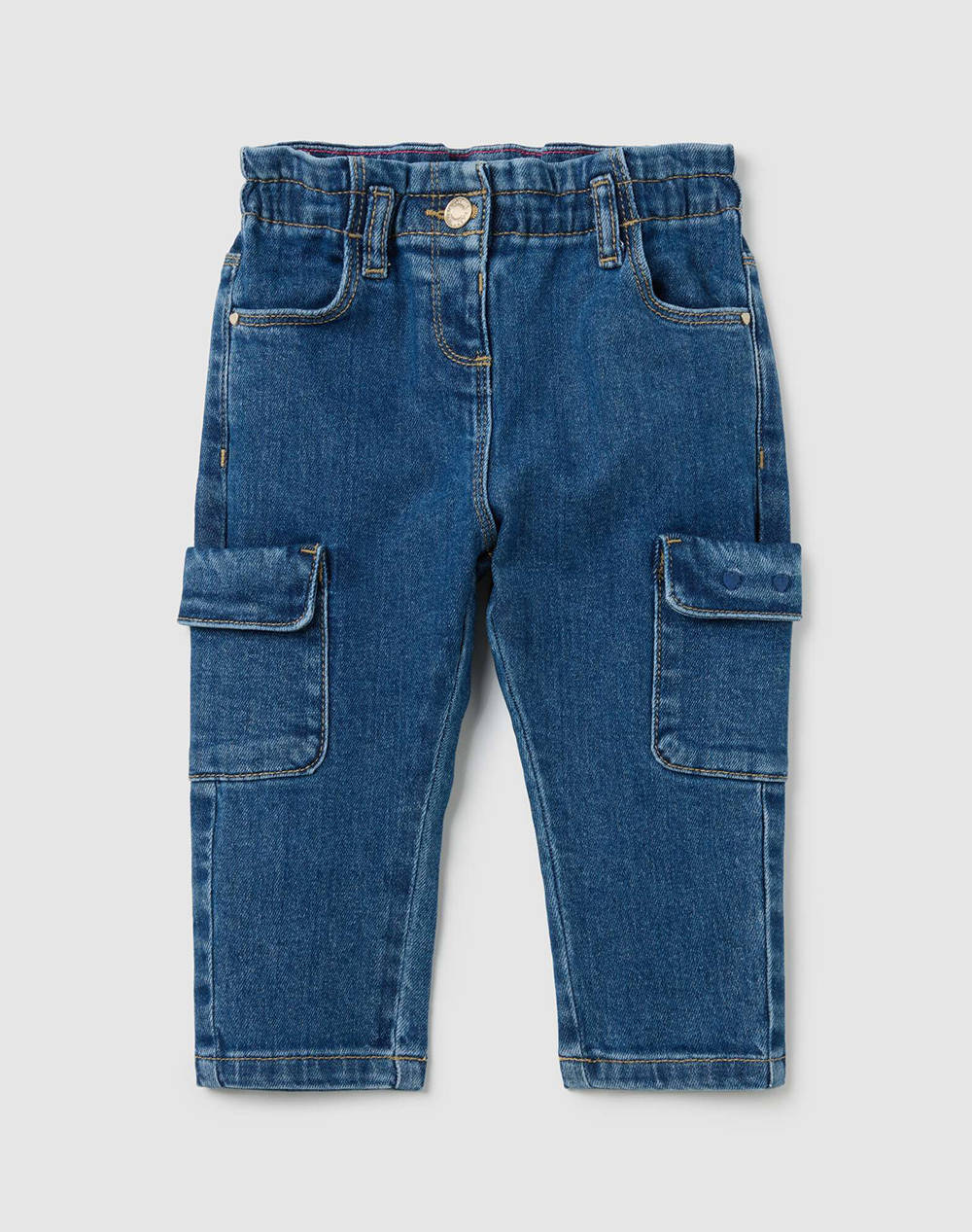 OVS DENIM BAGGY CARGO 2395536-LIGHT BLUE DenimBlue