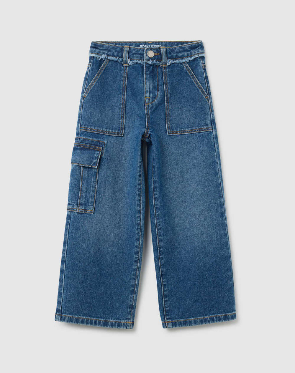 OVS DENIM CARGO 2457262-MEDIUM BLUE DenimDarkBlue