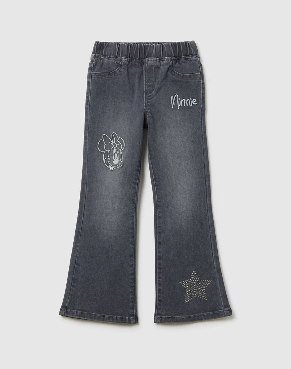 OVS JEGGING FLARE W/STUDS 2459188-GREY DenimGray