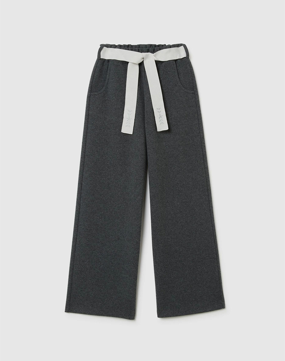 OVS CULOTTE W/GROS BELT 2476302-MEDIUM GREY MELANGE Gray