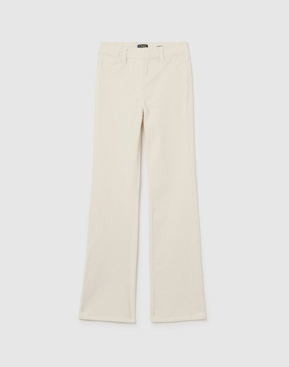 OVS TREGGINGS CORDUROY FLARE 2466122-OFF WHITE Ecru