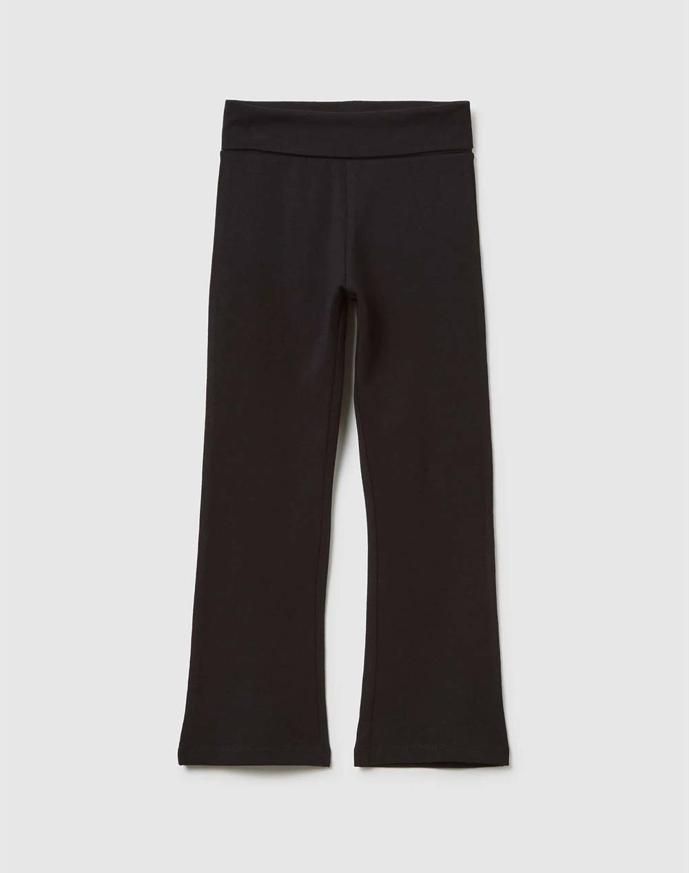 OVS SOLID LEGG FOLDED WAIST 2446843-BLACK BEAUTY Black