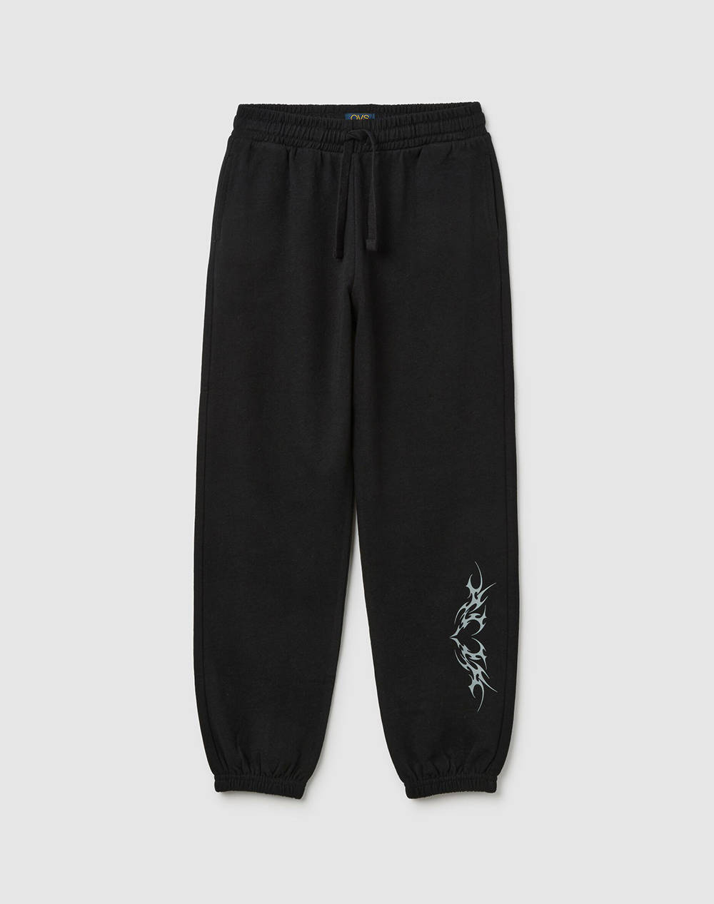 OVS JOGGER PRINT 4/5 COL. 2458259-BLACK BEAUTY Black