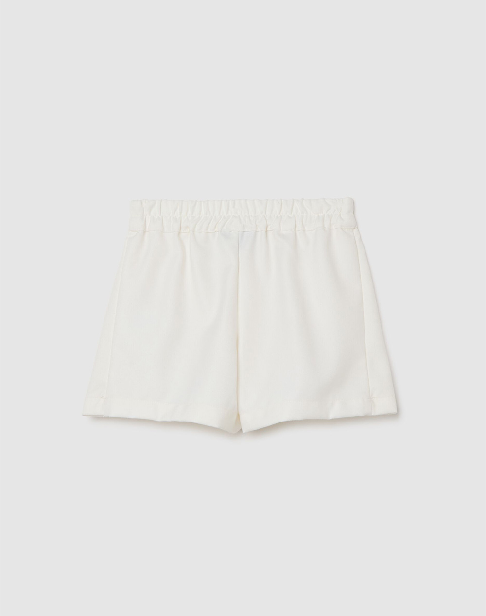 OVS SHORTS WITH EMBRO 2471466-EGRET OffWhite φωτογραφία