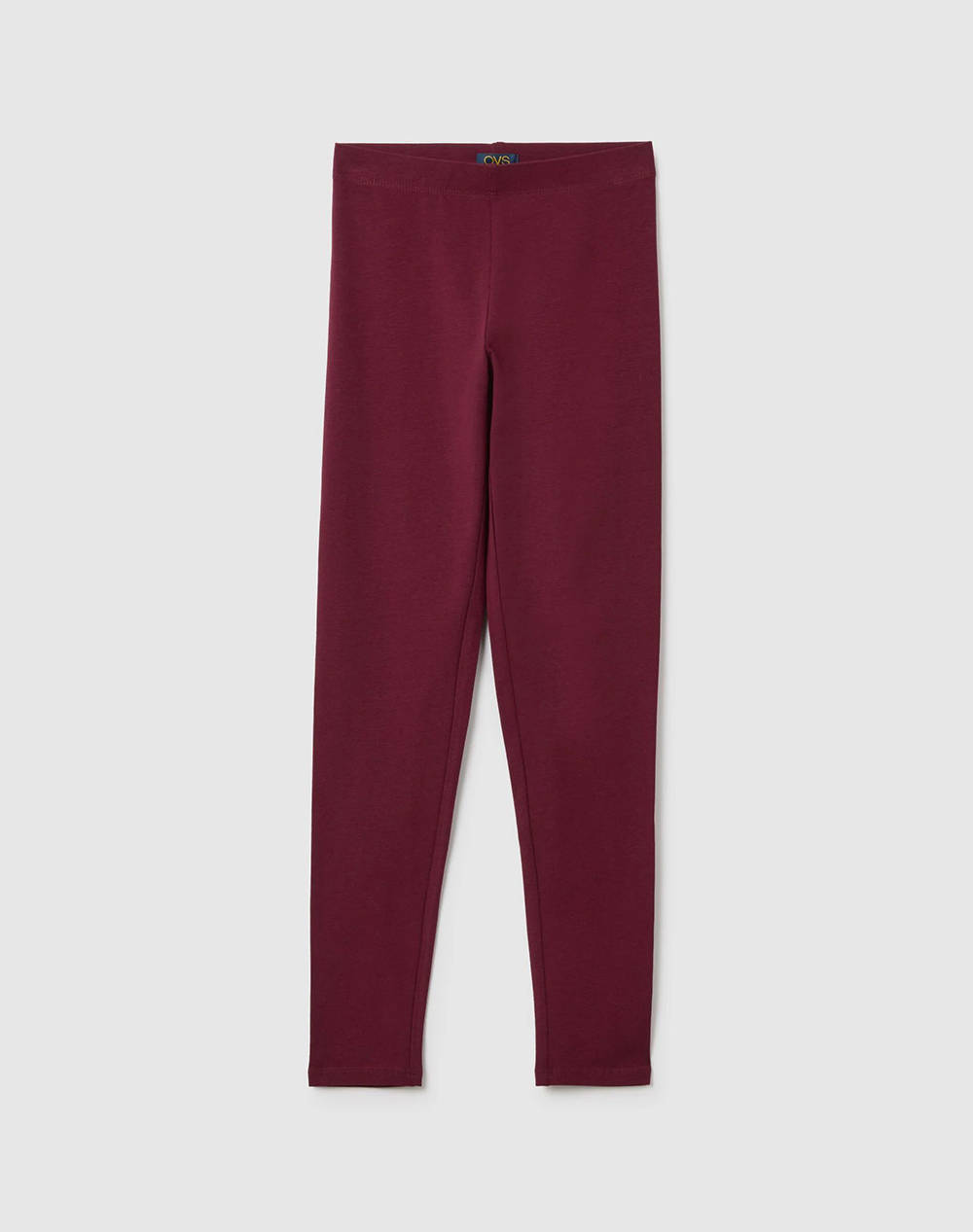 OVS LEGGINGS SOLID 2444062-WINDSOR WINE RedWine