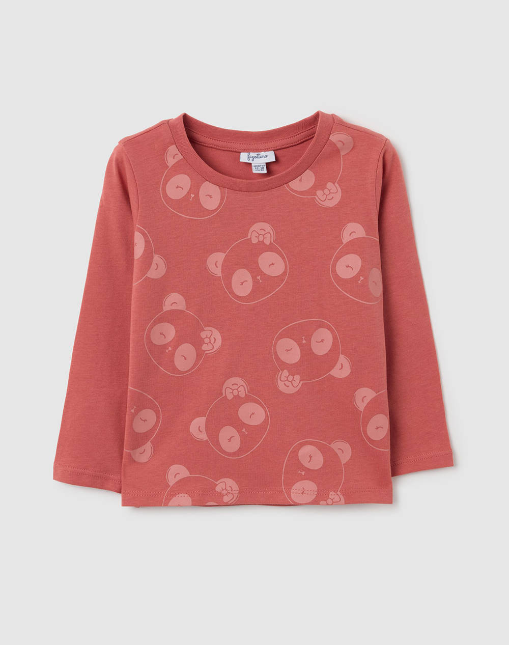 OVS TSH W/ 1 COL PRINT BIO 2459943-DUSTY CEDAR Firebrick