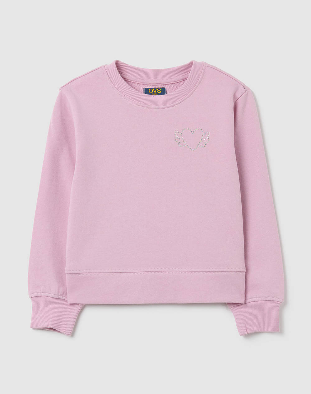 OVS OVS ROUND COLLAR SWEATER 2418229-FRAGRANT LILAC Pink