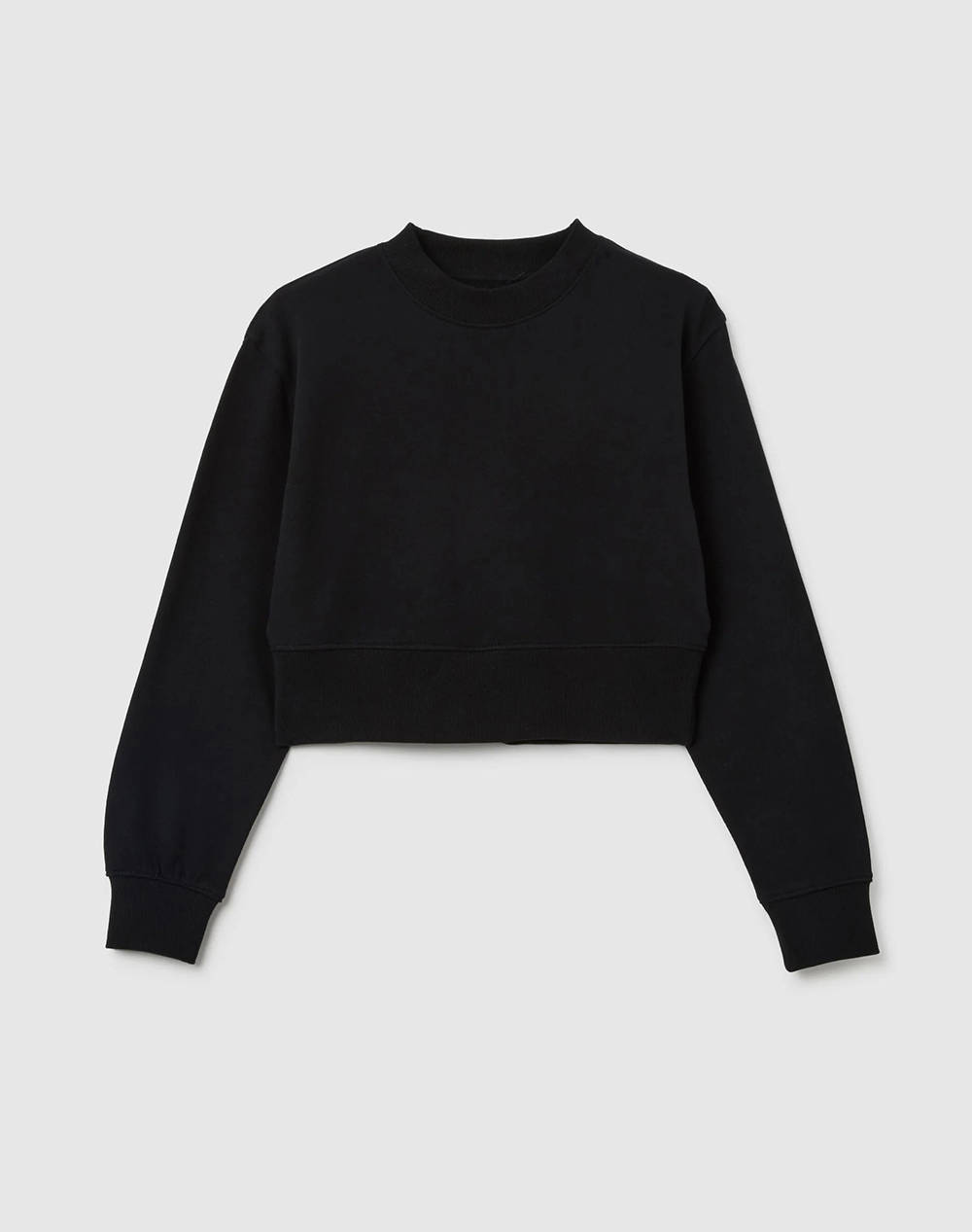 OVS OVS SWT ROUND SOLID 2444152-BLACK BEAUTY Black