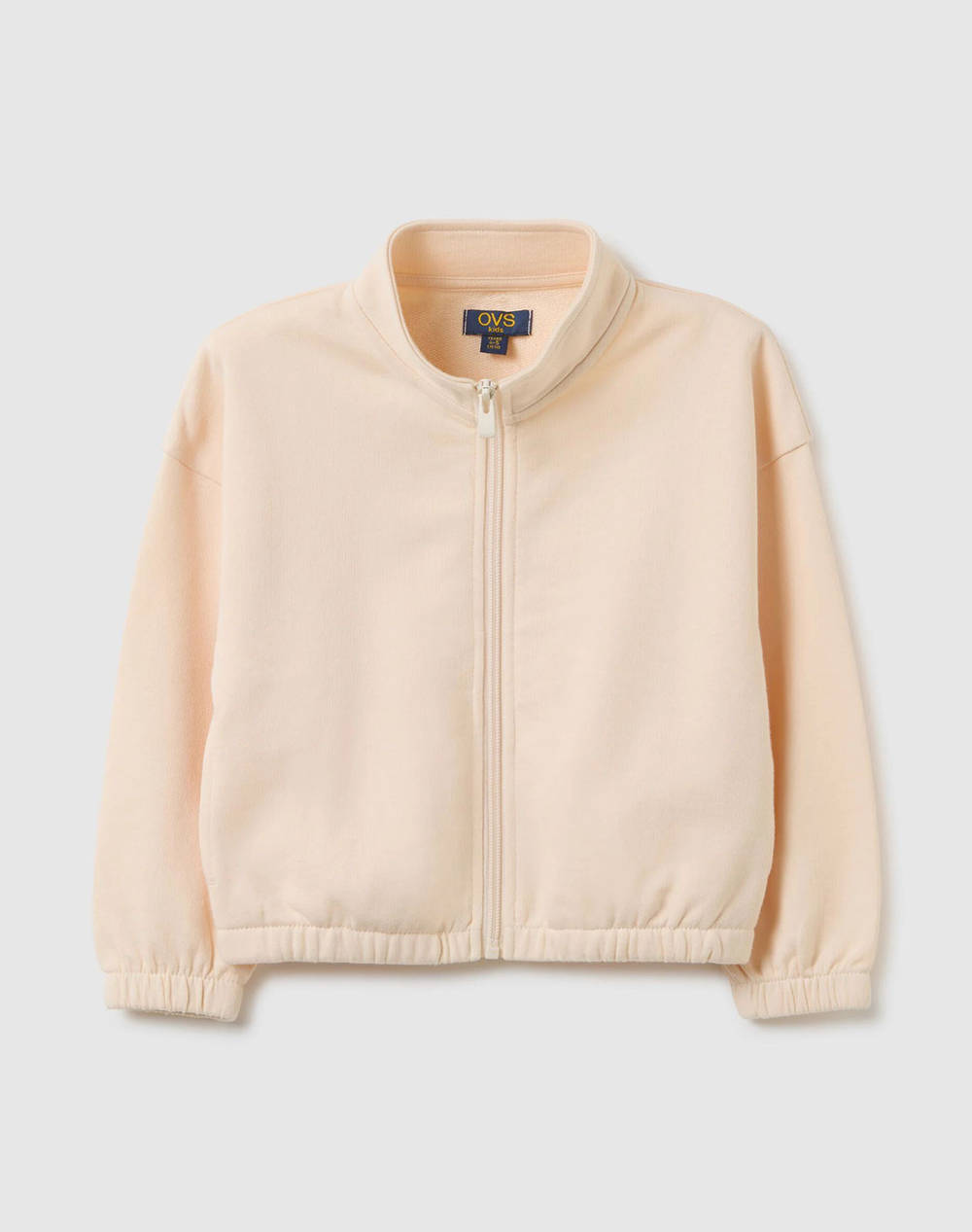 OVS SWT ZIP SOLID 2445293-VANILLA CREAM Cream