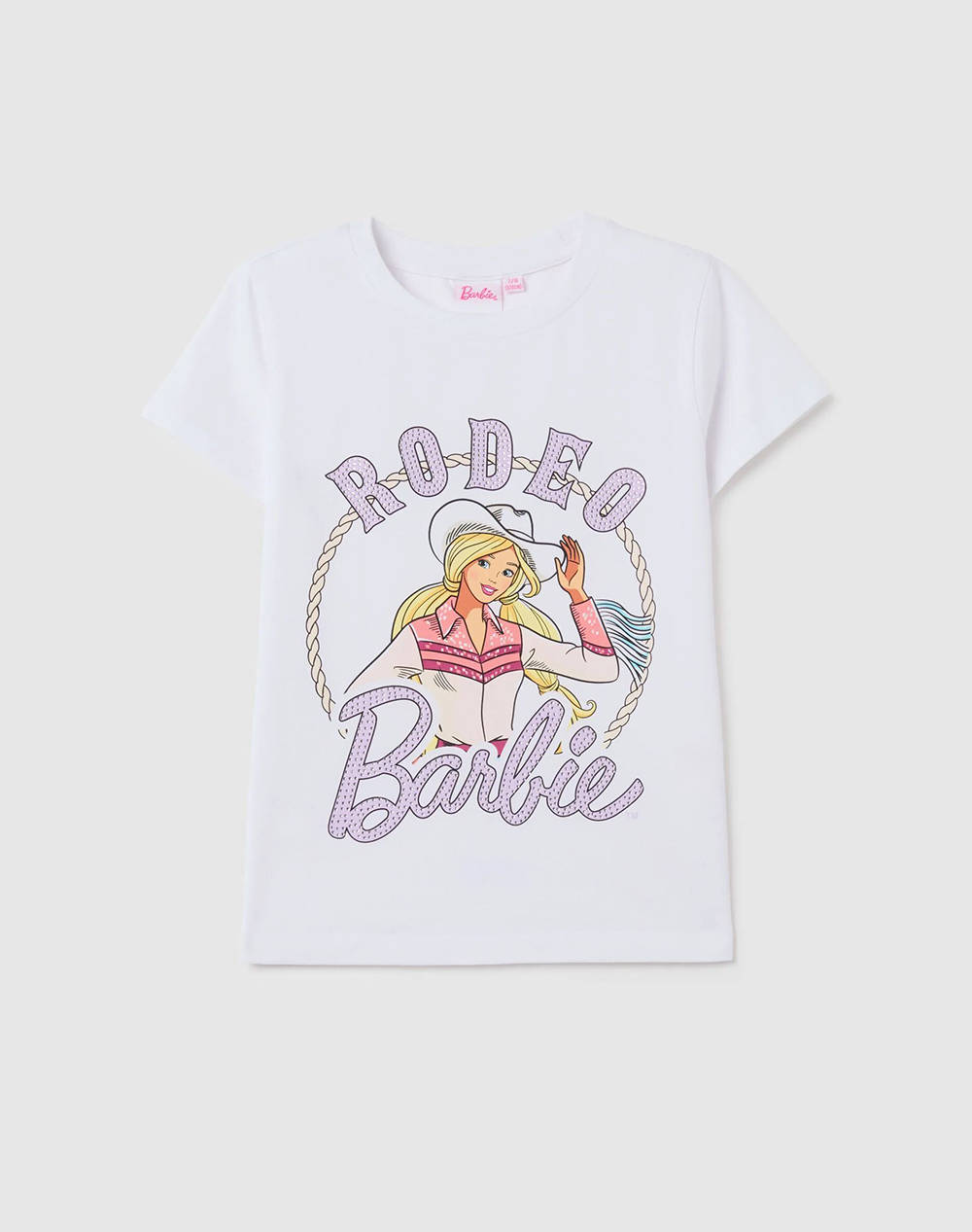 OVS T-SHIRT S/S BARBIE 2402746-BRIGHT WHITE OffWhite