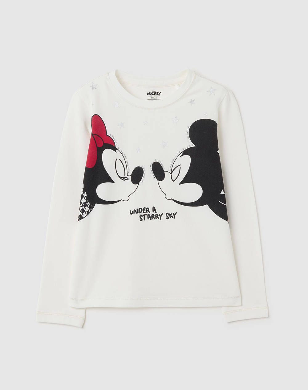 OVS OVS T-SHIRT L/S W/PRINT 2446613-BLANC DE BLANC OffWhite