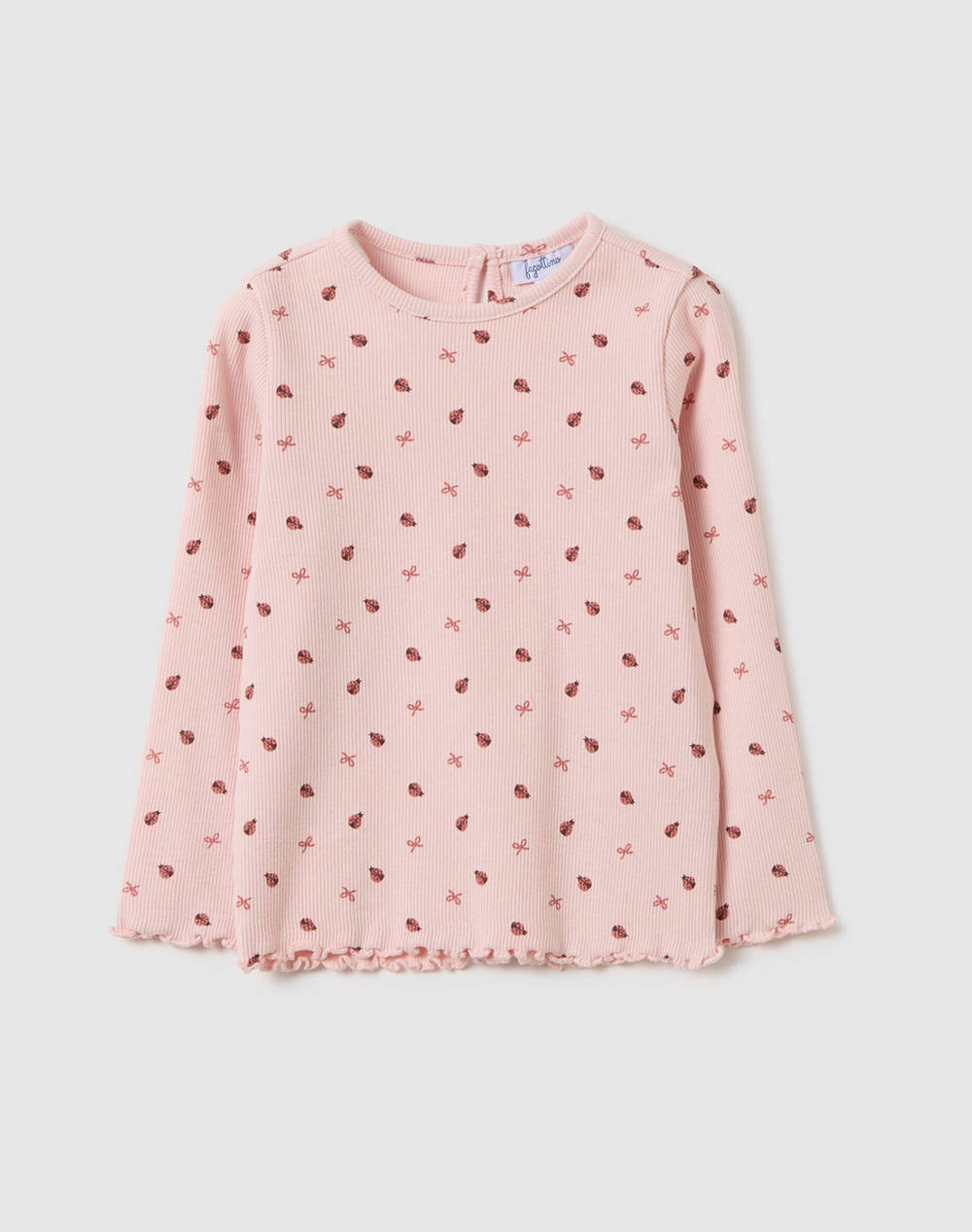 OVS 2X2 LYCRA RIB AOP BIO 2459870-ENGLISH ROSE Pink