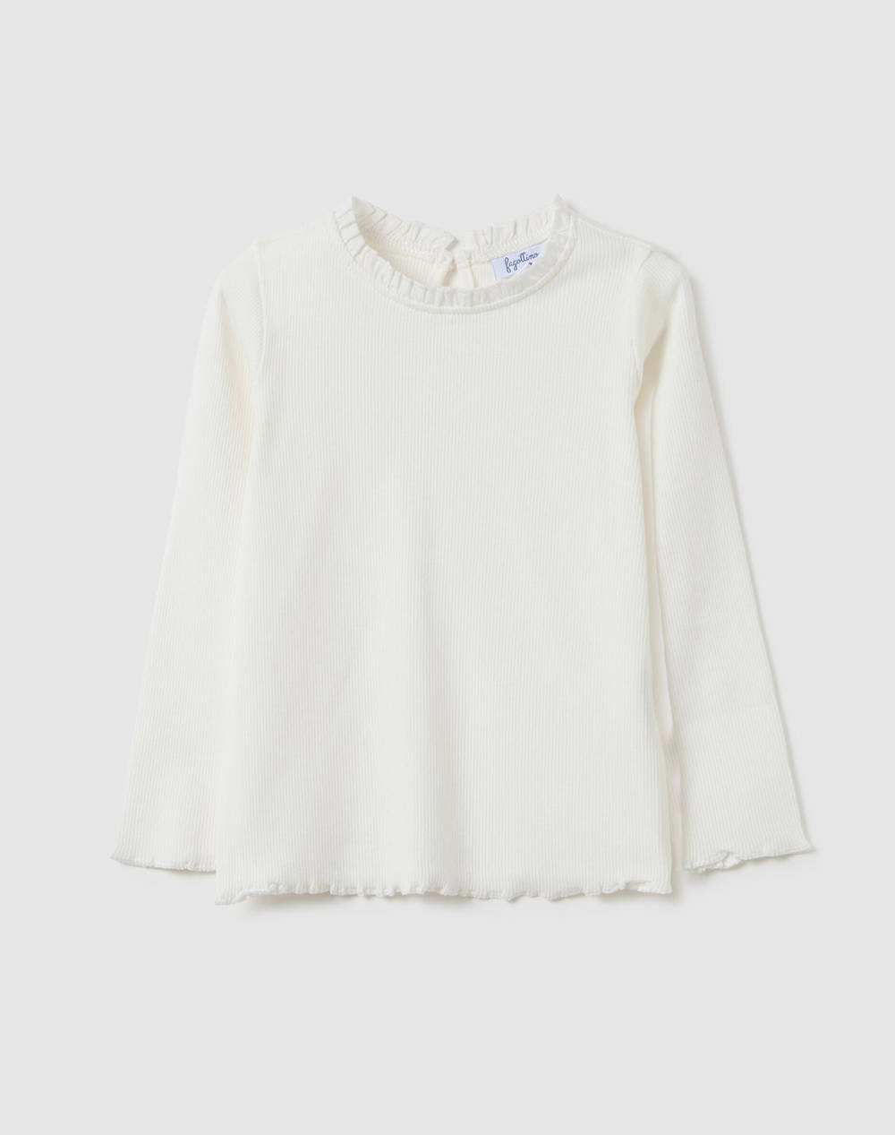 OVS 2X2 LYCRA RIB SOLID 2459850-WHITE ALYSSUM OffWhite