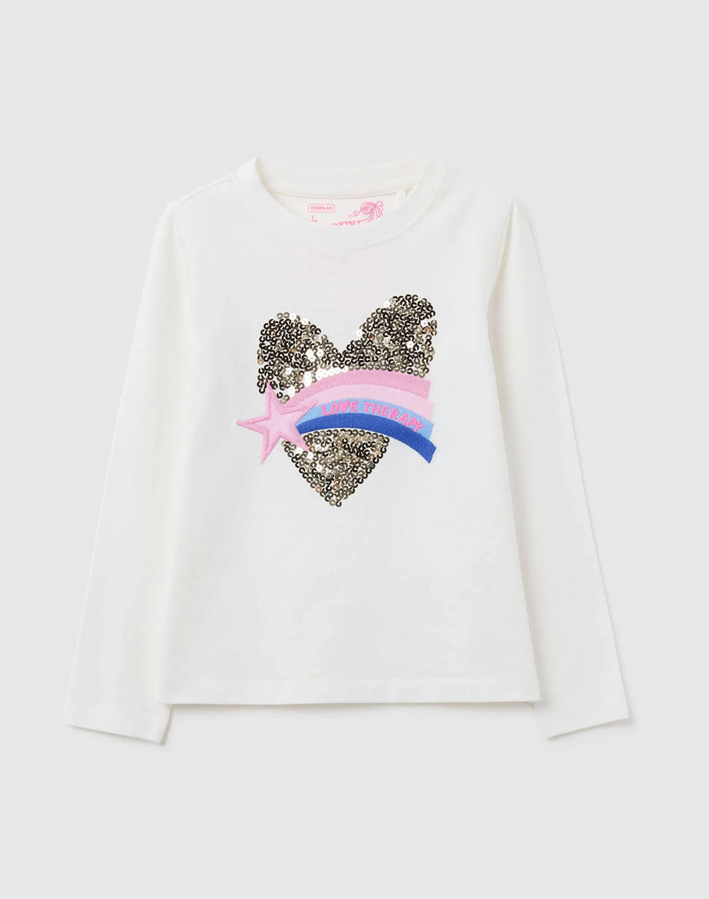 OVS T-SHIRT 2446802-CLOUD DANCER OffWhite