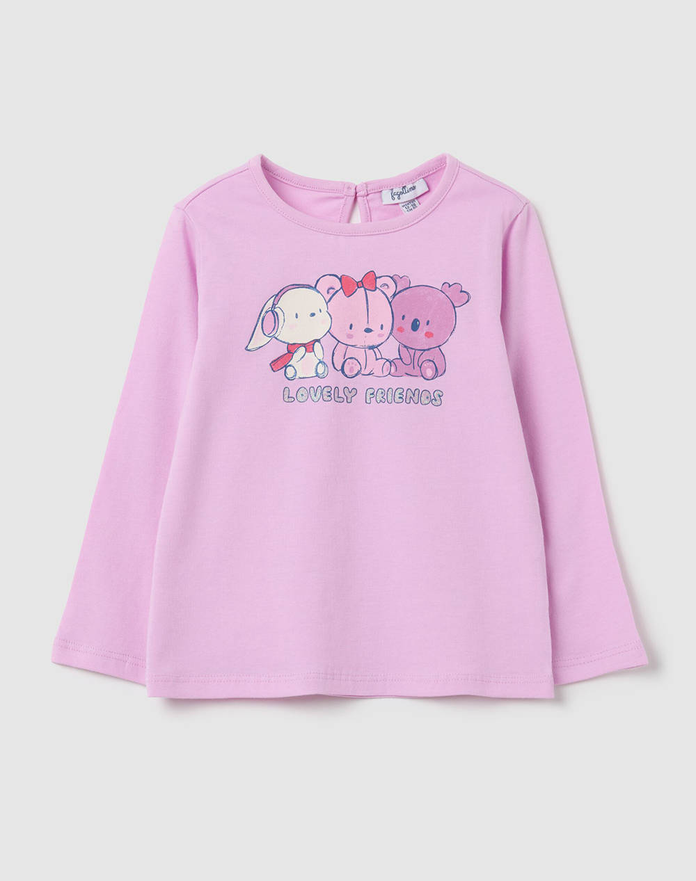 OVS TSH L/S MOD.B W/GLIT. BIO 2444964-PHALAENOPSIS Pink