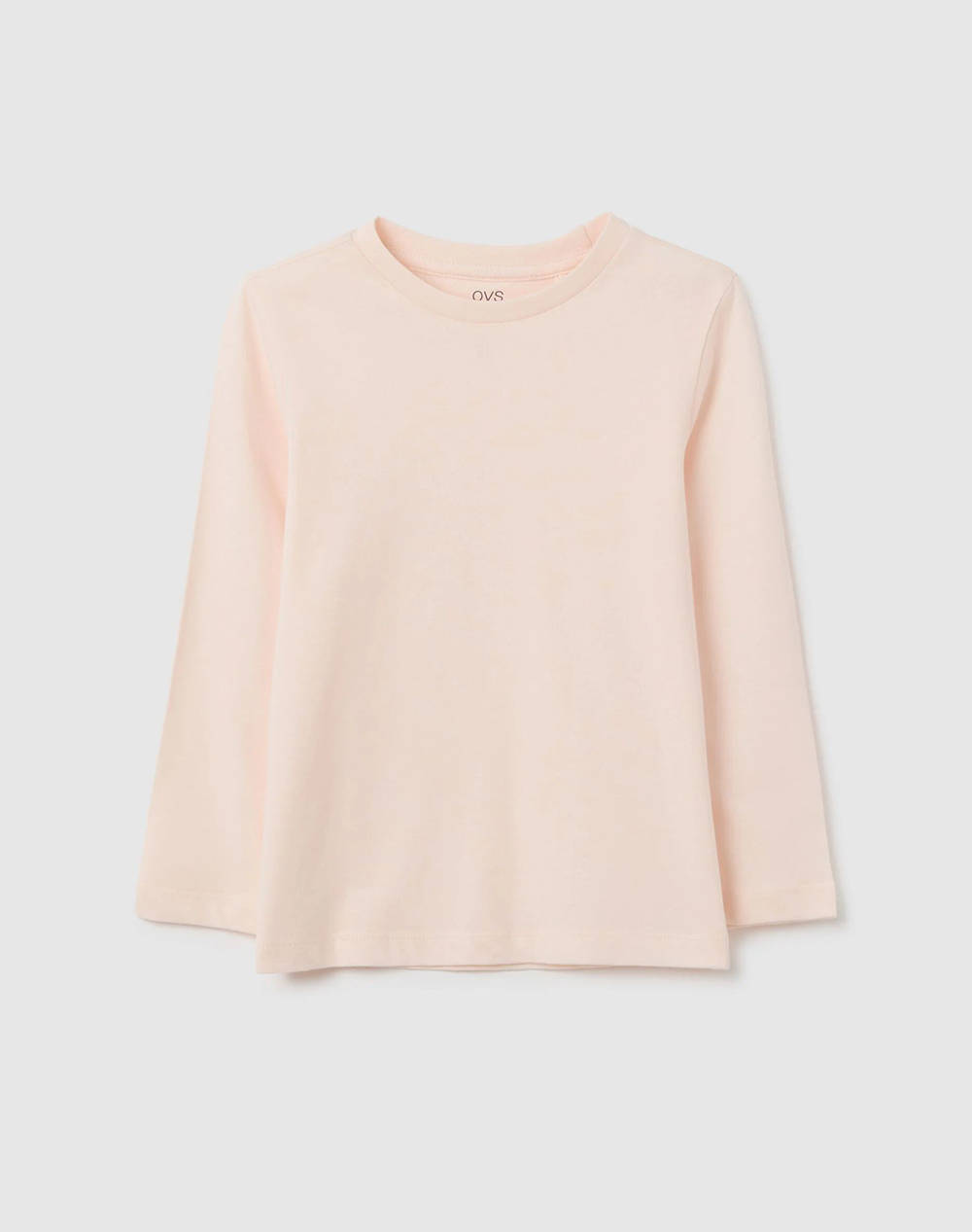 OVS TSH LS SOLID 2418264-PEARL LightPink
