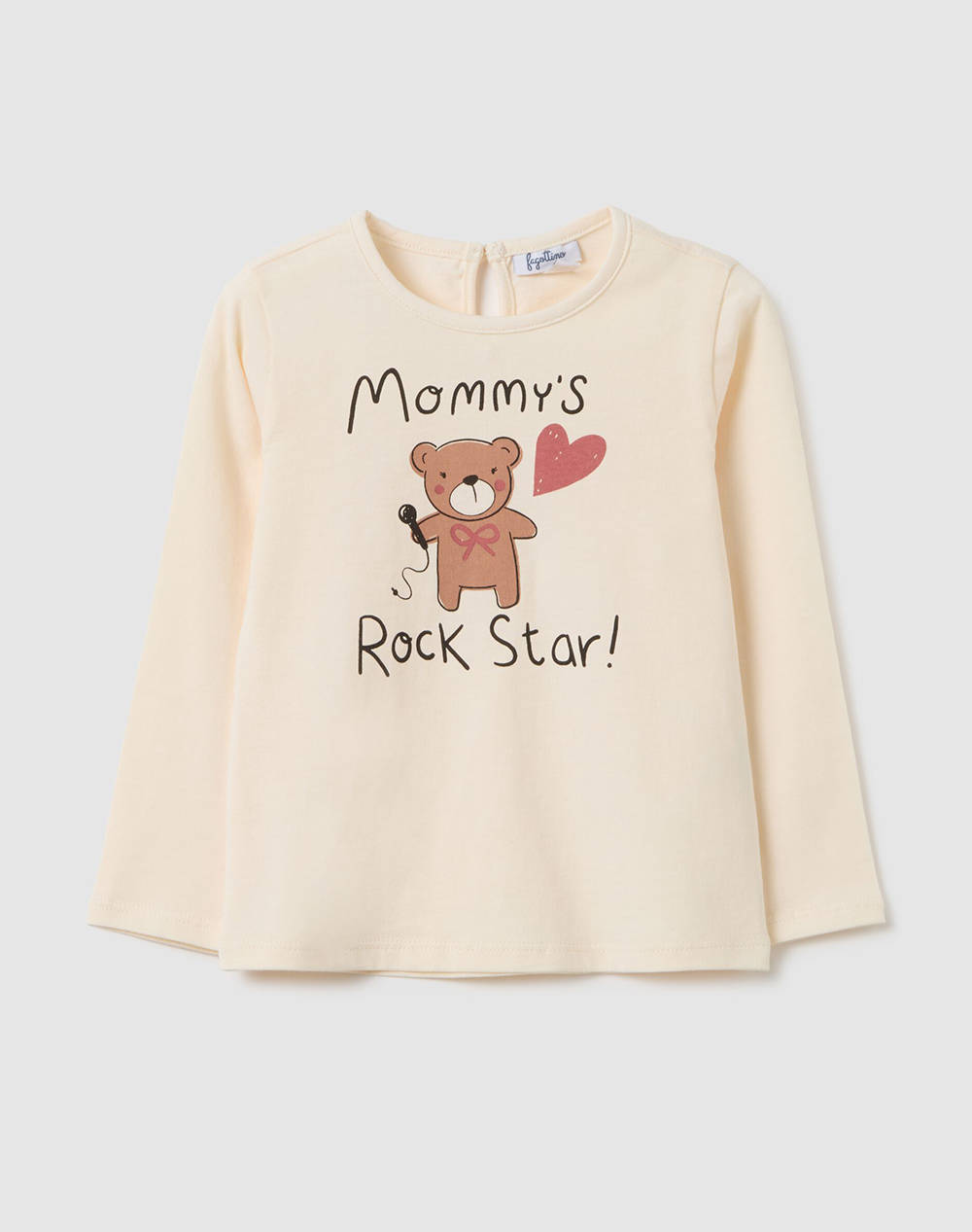 OVS TSH CUTE PRINT BIO 2459845-POWDER PUFF Biege