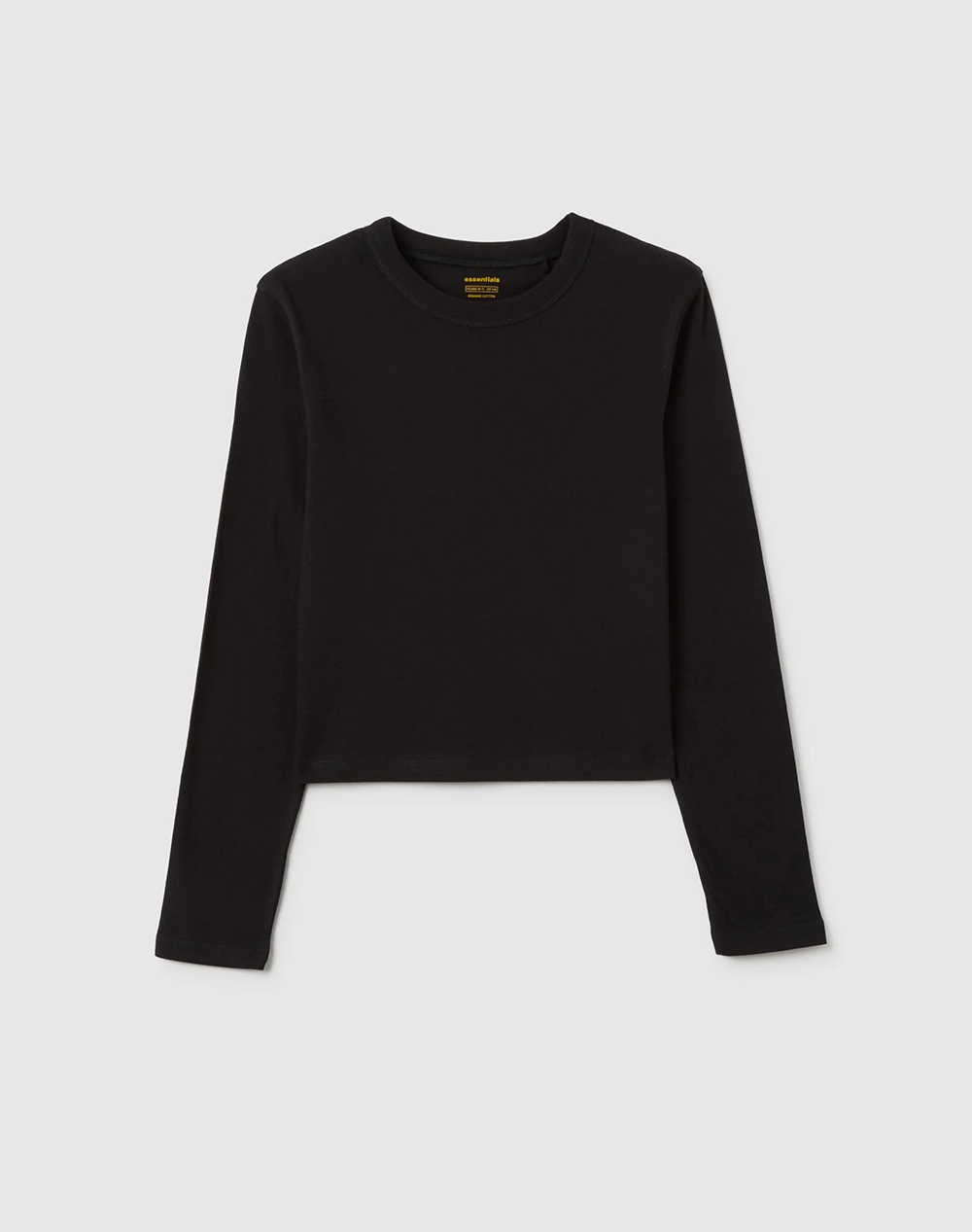 OVS TSH L/S SOLID BIO 2443678-BLACK BEAUTY Black