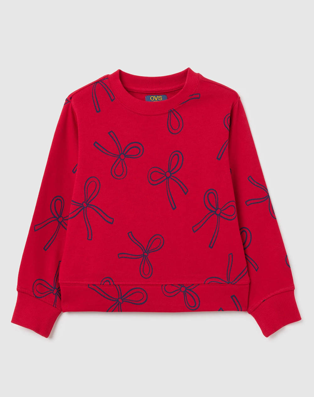 OVS OVS SWT ROUND AOP 2445244-JALAPENO RED Red