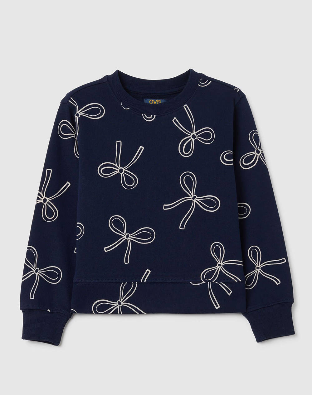 OVS OVS SWT ROUND AOP 2445251-MARITIME BLUE DarkBlue