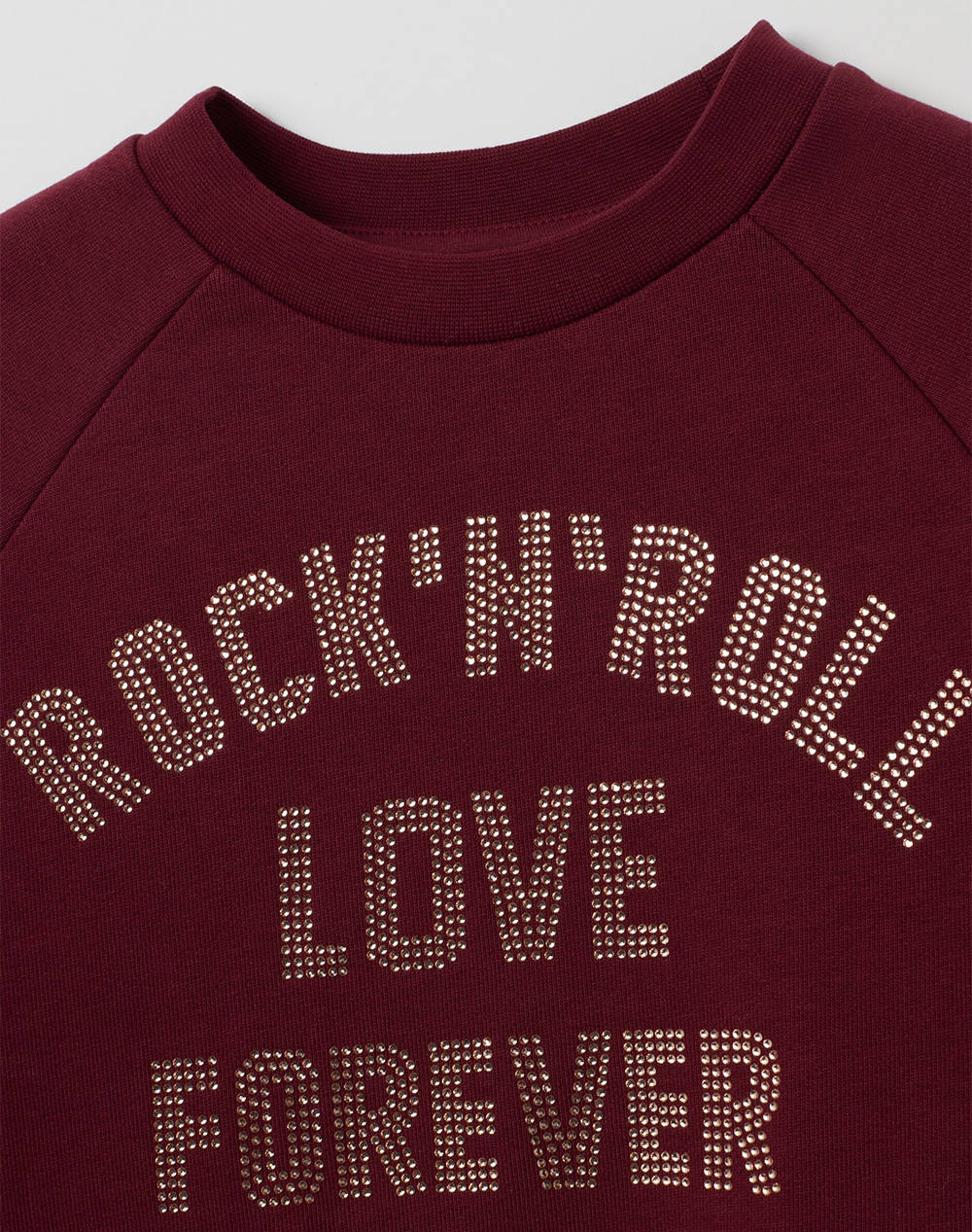 OVS ROUNDNECK SWEATSHIRT 2457307-ZINFANDEL Bordeux φωτογραφία