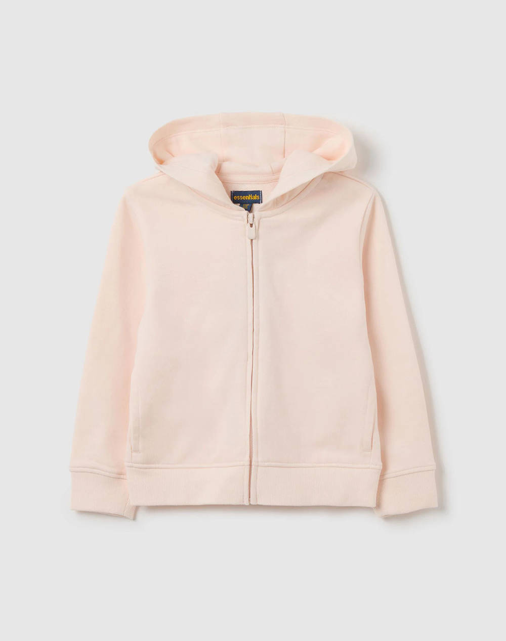 OVS FULL ZIP W/HOOD SOLID 2418250-PEARL LightPink