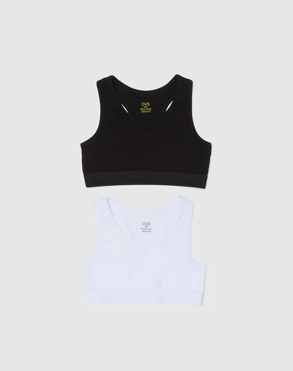 OVS OVS PK 2 TOP SPORT 10/15 2401637-WHITE/BLACK Multi