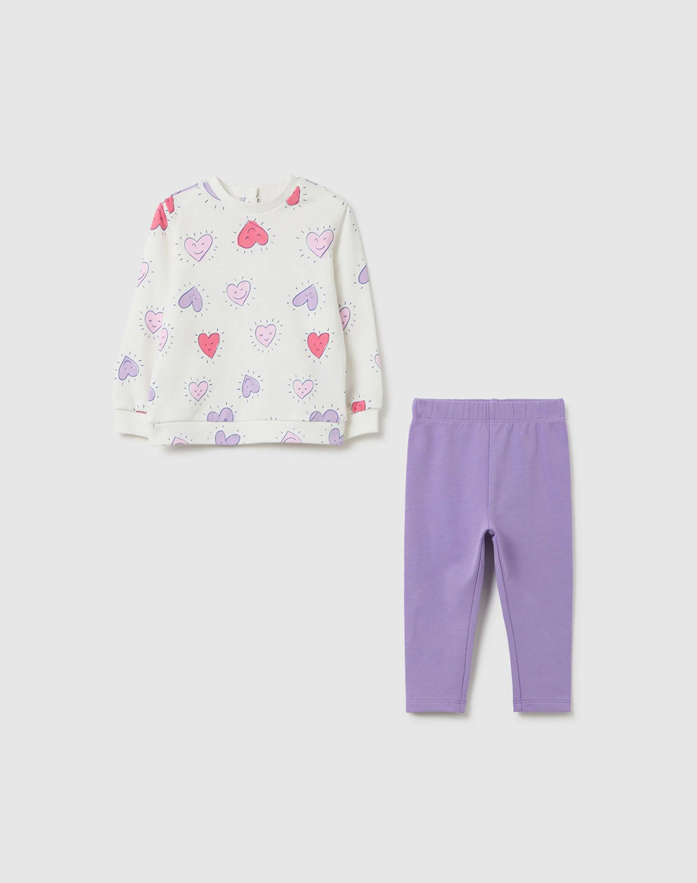 OVS JOGGING SET MOD.A 2416562-WHITE ALYSSUM Mixed