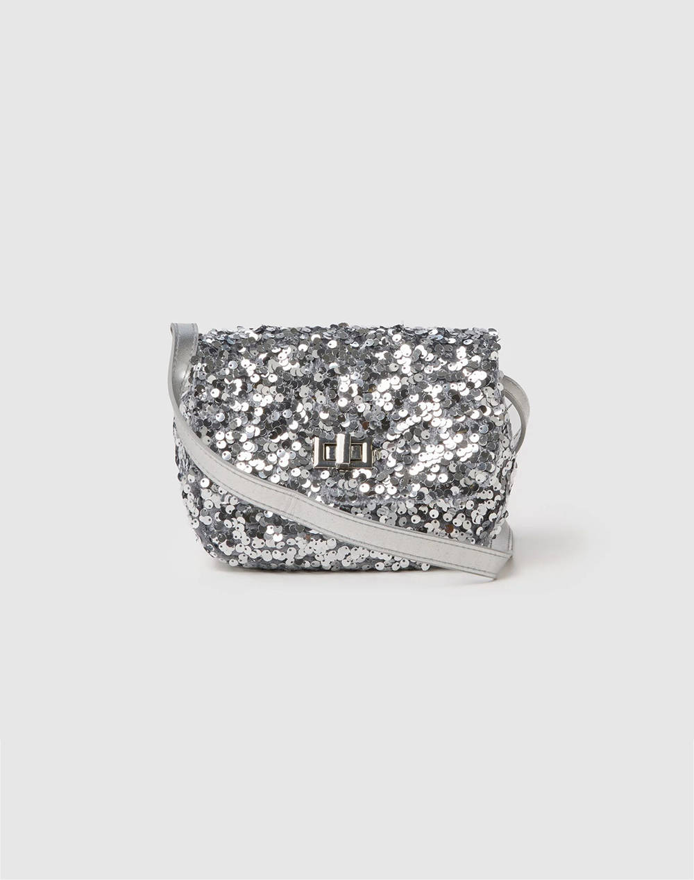 OVS OVS BAG SEQUINS 2455030-SILVER GRAY MetallicSilver