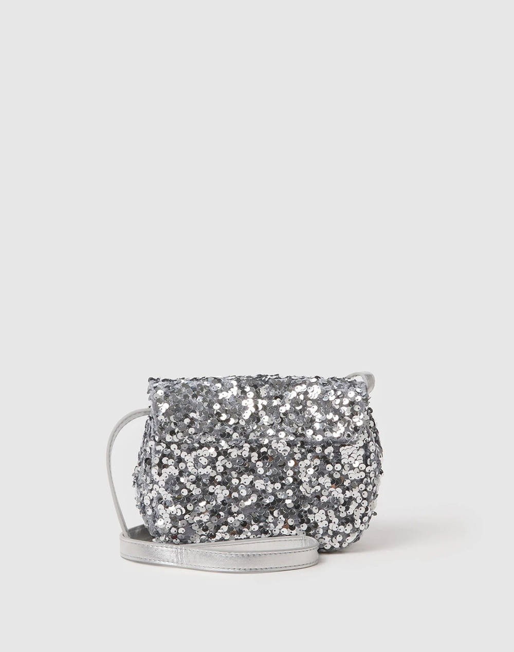 OVS BAG SEQUINS 2455030-SILVER GRAY MetallicSilver φωτογραφία