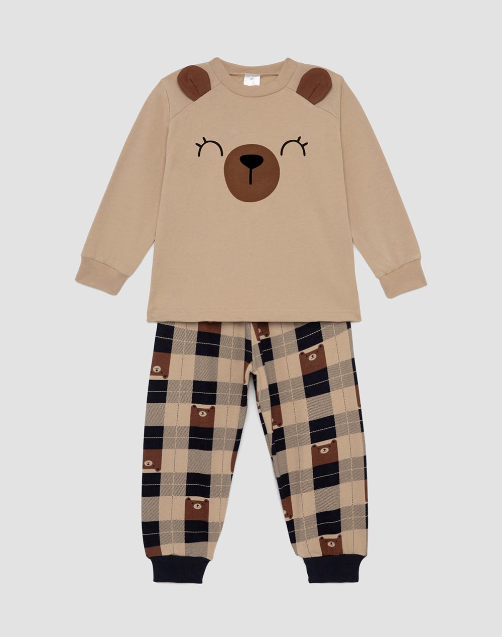 MINERVA ΠΥΖ.BABY ΚΟΡ.PRINT.SWEAT BEAR 90-62382-845 Biege