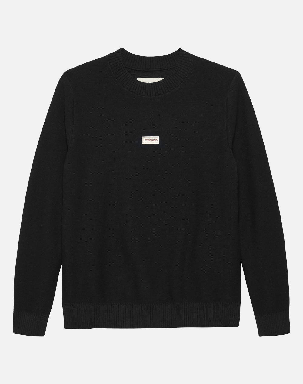 CALVIN KLEIN LOGO LABEL SWEATER IB0IB02596-8Y-16Y-BEH Black
