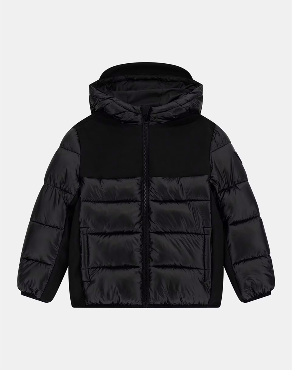 GUESS GUESS HOODED PADDED LS JACKET W/ZIP ΜΠΟΥΦΑΝ ΠΑΙΔΙΚΟ BOY L5BL12WEGY0-JBLK Black