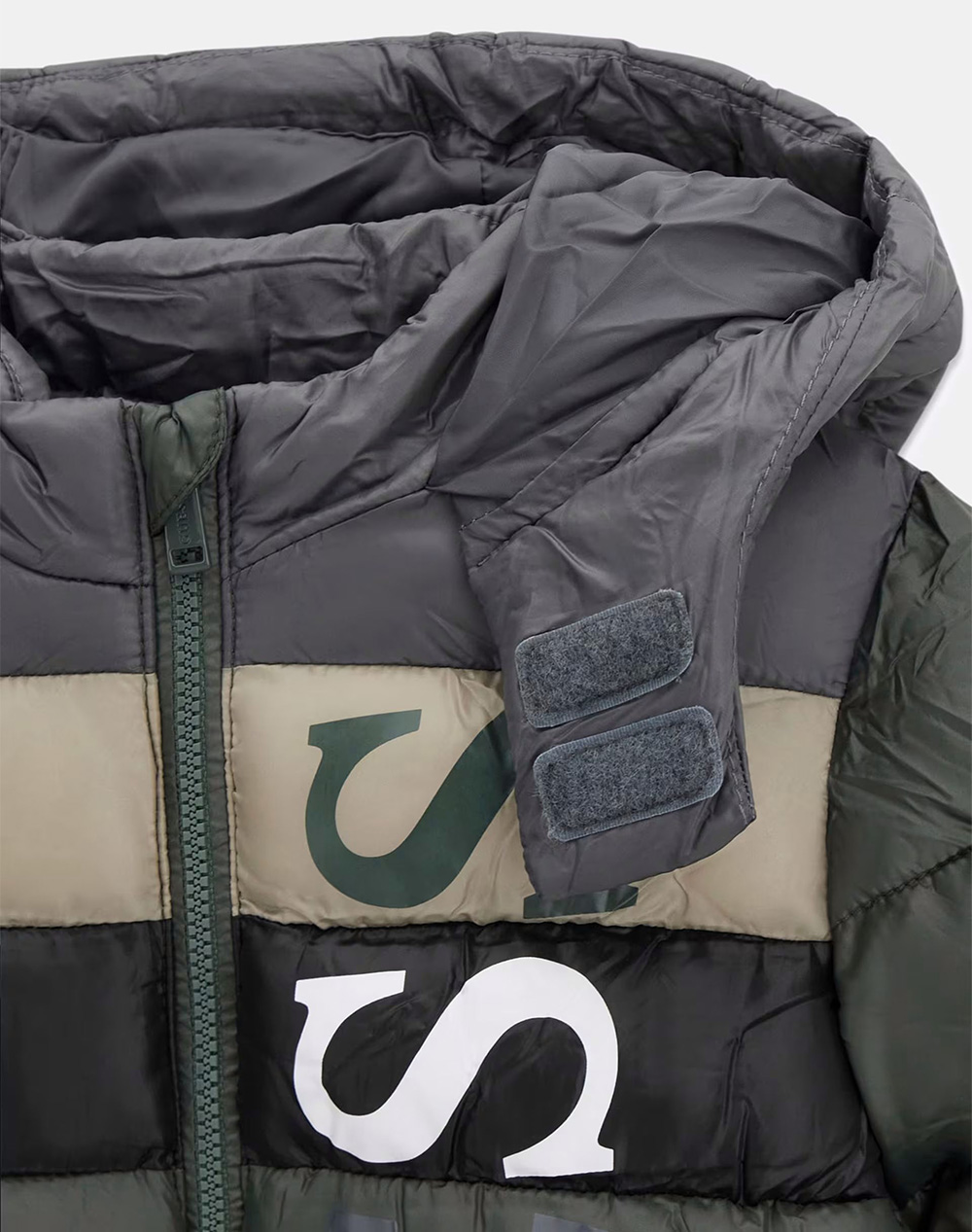 GUESS HOODED PADDED LS PUFFER W/ZIP ΜΠΟΥΦΑΝ ΠΑΙΔΙΚΟ BOY N5BL09WEGY0-F8KO Multi φωτογραφία