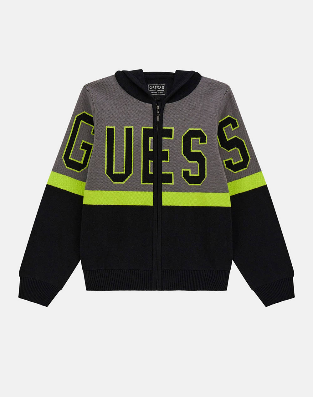 GUESS GUESS HOODED LS SWEATER W/ZIP ΠΛΕΚΤΟ ΠΑΙΔΙΚΟ BOY L5YR02Z0150-JBLK Multi