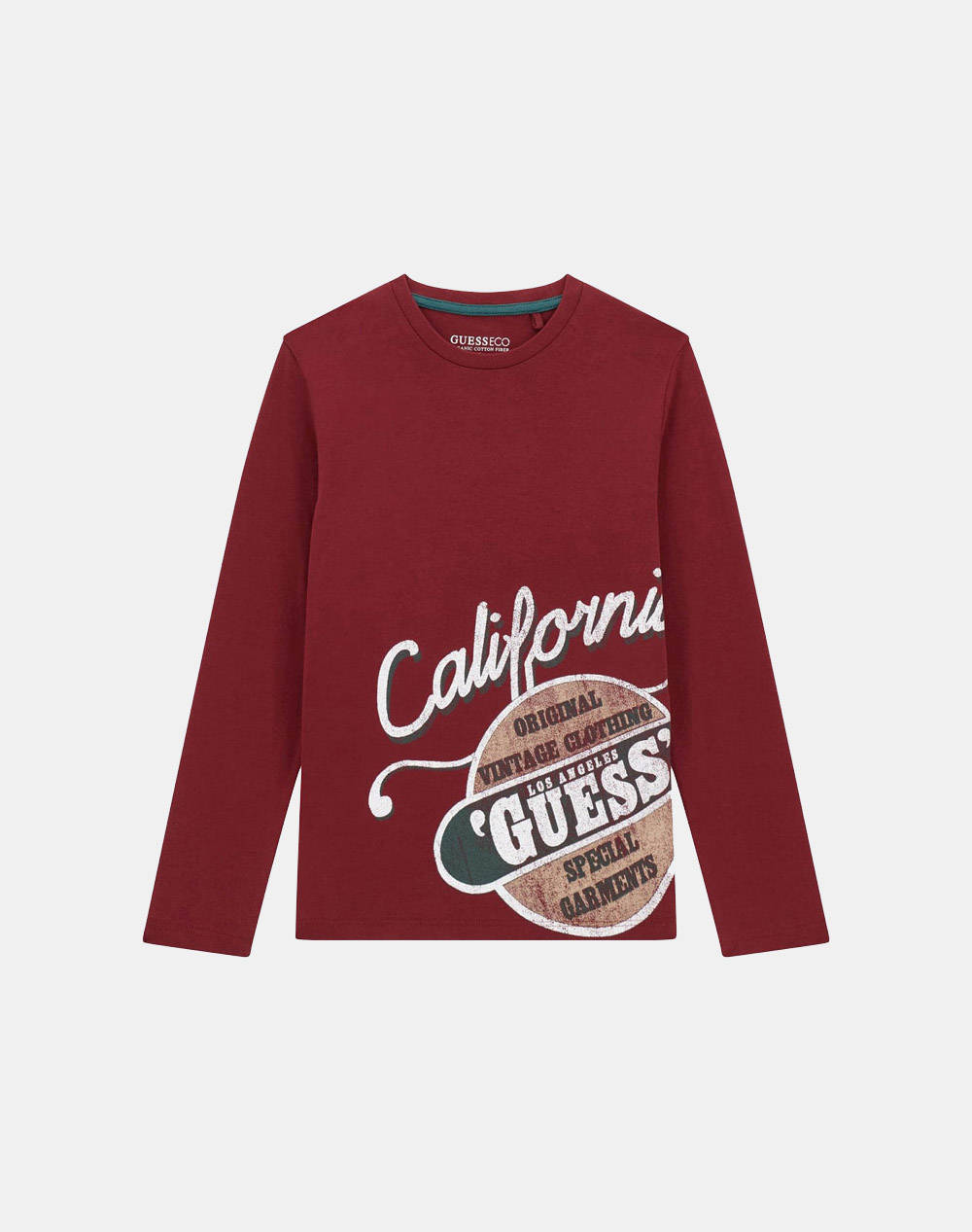 GUESS GUESS LS T-SHIRT ΜΠΛΟΥΖΑ ΠΑΙΔΙΚΟ BOY L5YI26K8HM4-G577 DarkRed