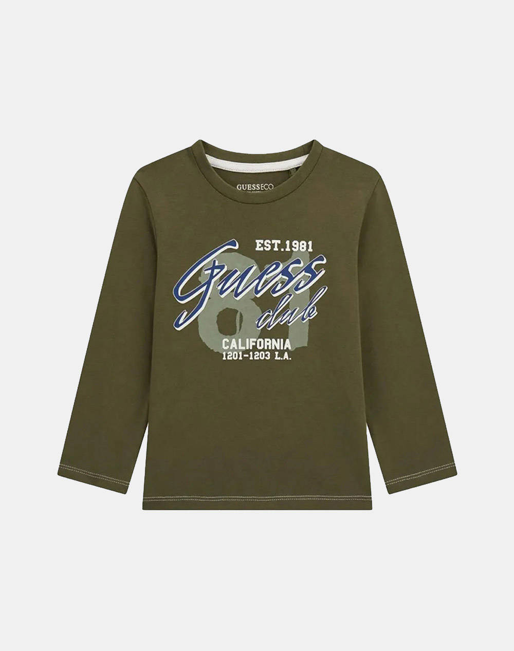 GUESS LS T-SHIRT ΜΠΛΟΥΖΑ ΠΑΙΔΙΚΟ BOY N5YI15K8HM4-G8F6 Olive