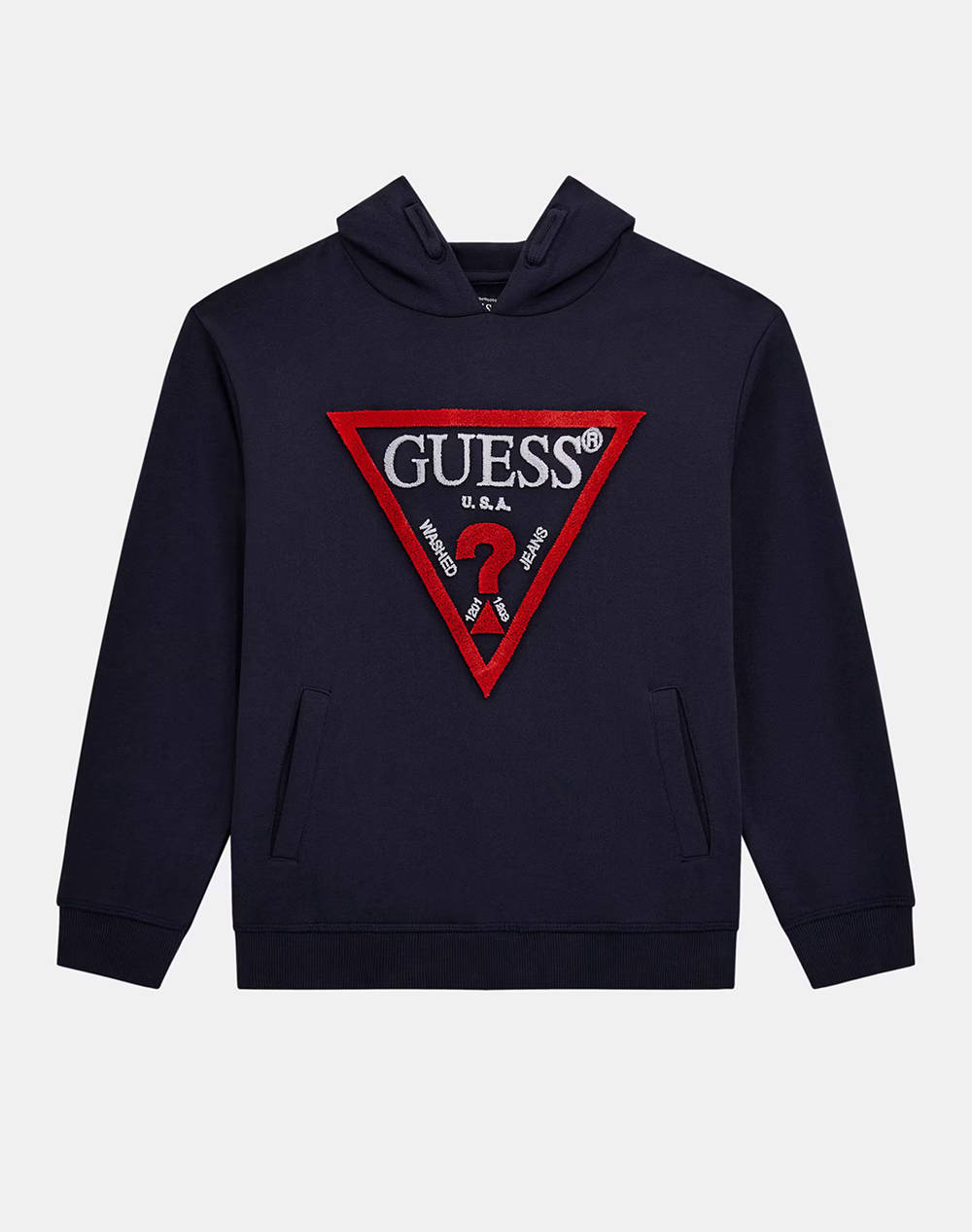 GUESS GUESS HOODED LS ACTIVE TOP - MID ORG. CO FRENCH TERRY 340 ΦΟΥΤΕΡ ΠΑΙΔΙΚΟ BOY L4RQ23KAD74-G7V2 DarkBlue