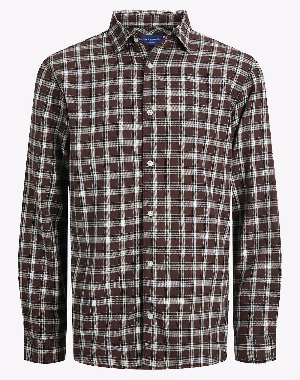 JACK&JONES JACK&JONES JORJOSHUA FLANNEL CHECK SHIRT LS JNR 12260996-Deep MahoganyCHECKS Multi