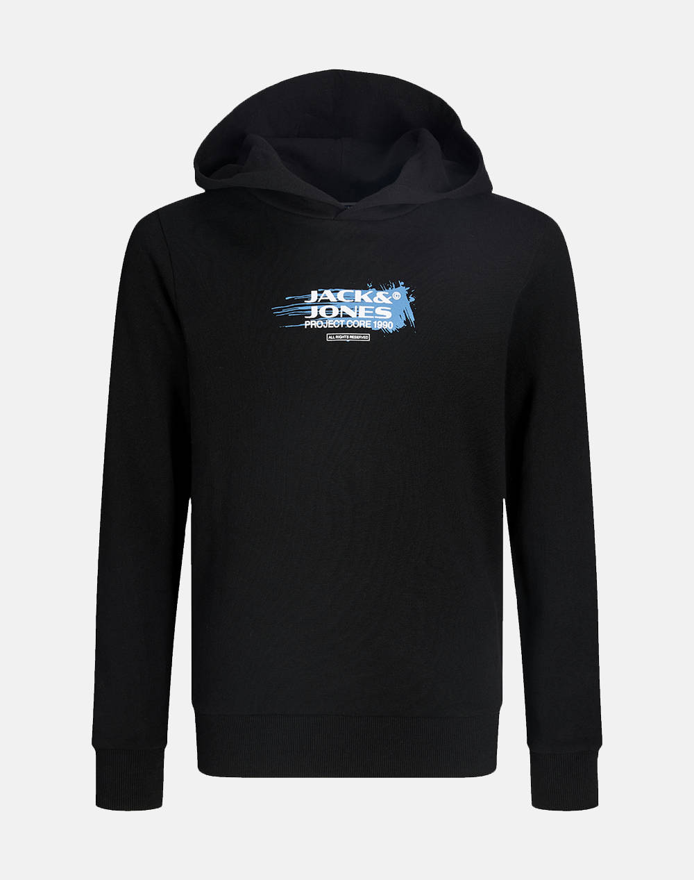 JACK&JONES JCOCONDOR SWEAT HOOD FST JNR 12288427-BLACK Black