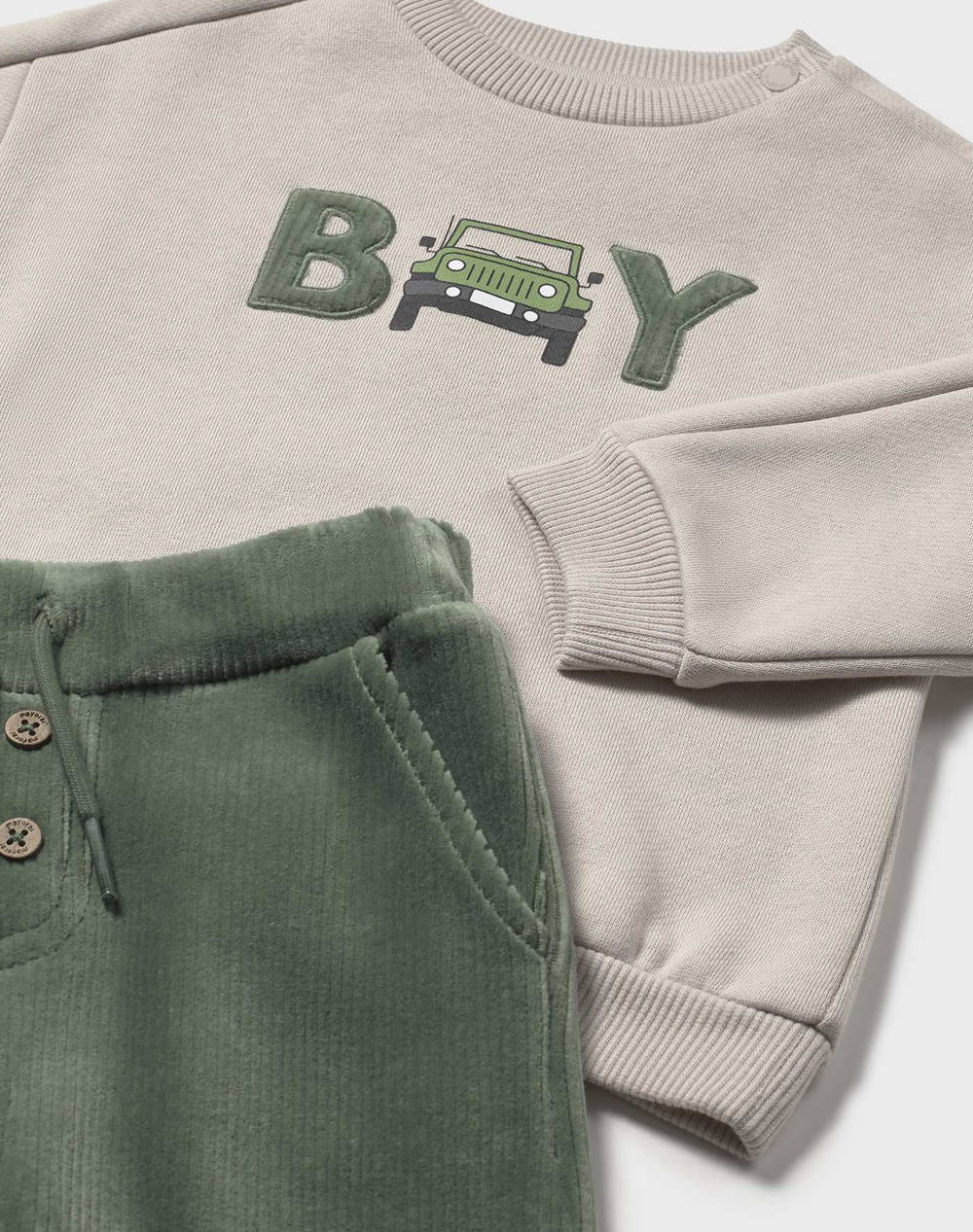 MAYORAL ΣΕΤ ΠΑΝΤΕΛΟΝΙ ΜΑΚΟ ΚΟΤΛΕ 02513-037 Green φωτογραφία