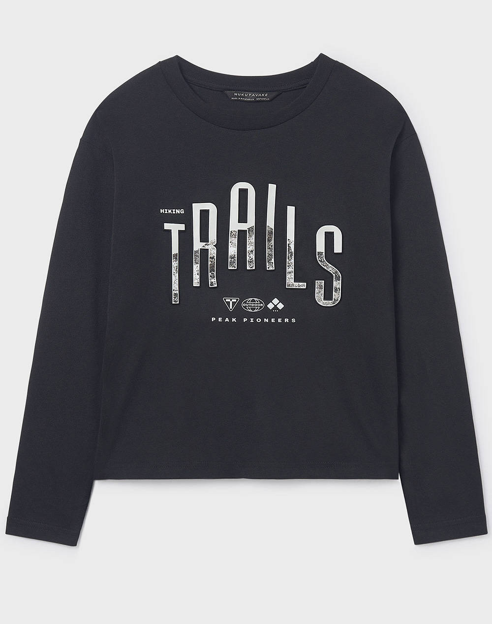 MAYORAL ΜΠΛΟΥΖΑ ΜΑΚΡΥΜΑΝΙΚΗ "TRAILS" 07007-030 Black